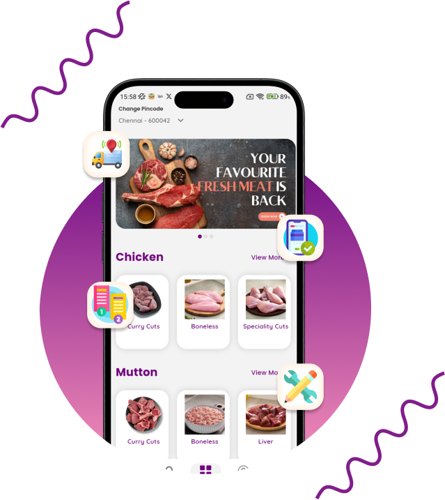 meat delivery app development