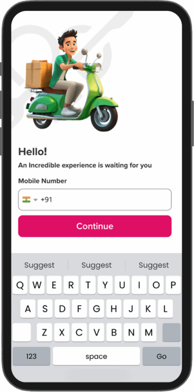 Foodora Clone - Login Screen